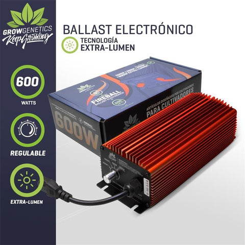 Ballast Electrónico Regulable Fire Ball Extra Lumen 600w