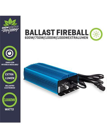 Ballast Electrónico Regulable Fire Ball Extra Lumen 1000w