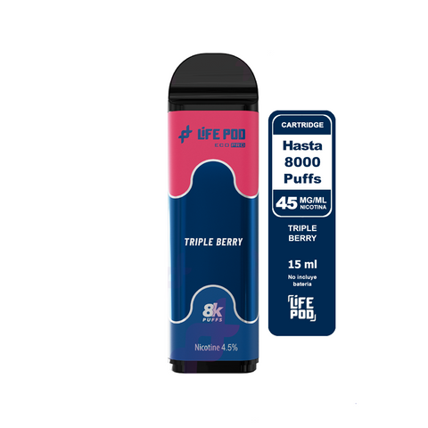 Recarga Triple Berry 8000 Puffs 4,5 %