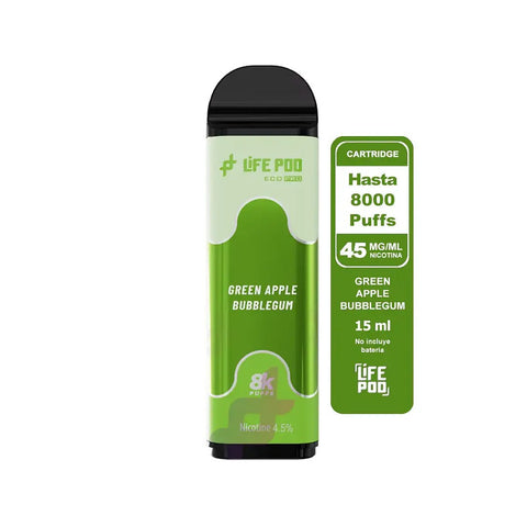 Recarga Green Apple Bubblegum 8000 Puffs