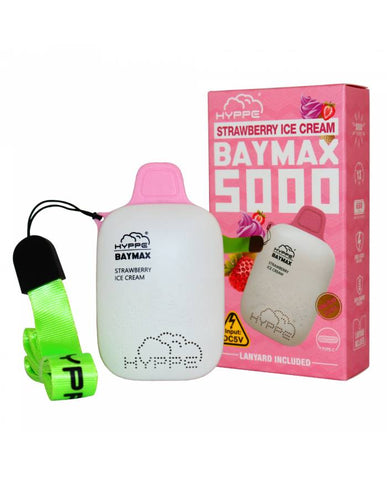 Vaporizador Desechable Hyppe Baymax 5000 Puffs Strawberry Ice Cream