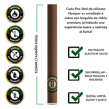 King Size Rolls Pre Enrolados con Boquilla de Vidrio Sabor Uva