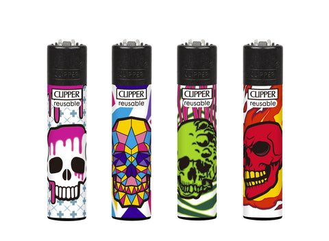 Encendedor Clipper Marked Skulls 2