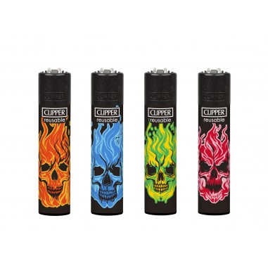 Encendedor Clipper Skull Blend