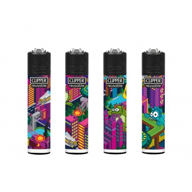 Encendedor Clipper Ryo Ovnis Invasion