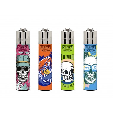 Encendedor Clipper Vacay Skulls