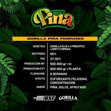 Gorilla Piña x 12 Semillas Feminizadas