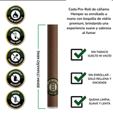 King Size Rolls Pre Enrolados con Boquilla de Vidrio Sabor Mango