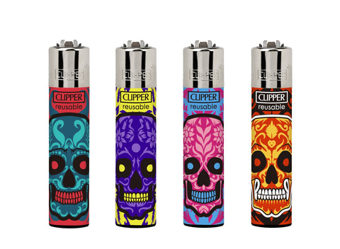 Encendedor Clipper Marked Skulls 1