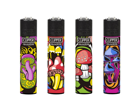 Encendedor Clipper Mushroom Colors