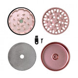 Moledor Galaxy Quartz Rosa Dorado