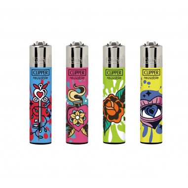 Encendedor Clipper Simple Tatts