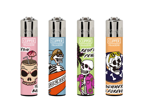 Encendedor Clipper Summer Skulls